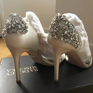 Badge Mischka wedding heels